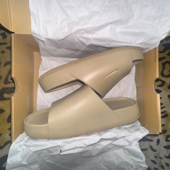 Nike Calm Slides Khaki Size M 12 / W 13 main image 5